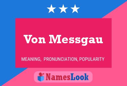 ملصق اسم Von Messgau