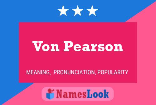 ملصق اسم Von Pearson