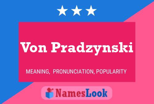 ملصق اسم Von Pradzynski