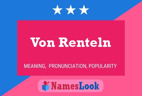 ملصق اسم Von Renteln