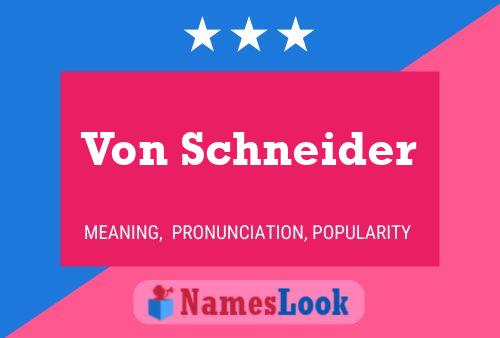 ملصق اسم Von Schneider