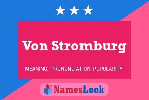 ملصق اسم Von Stromburg