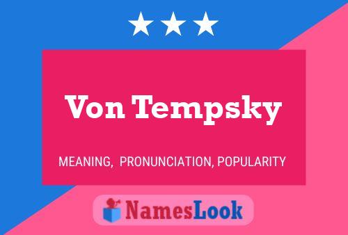 ملصق اسم Von Tempsky