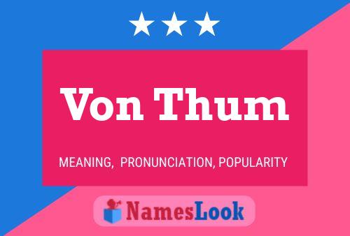 ملصق اسم Von Thum