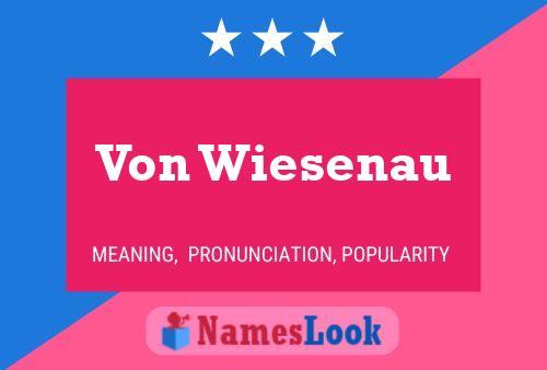 ملصق اسم Von Wiesenau