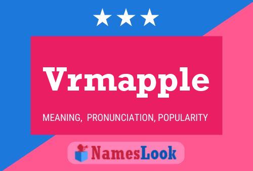 ملصق اسم Vrmapple