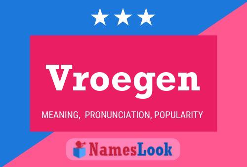 ملصق اسم Vroegen