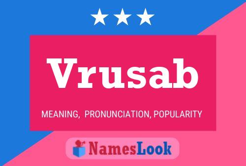 ملصق اسم Vrusab