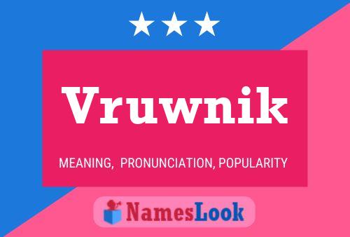 ملصق اسم Vruwnik