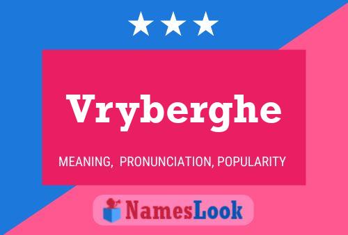 ملصق اسم Vryberghe