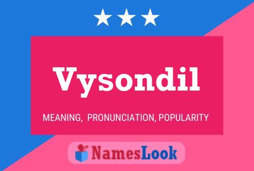 ملصق اسم Vysondil