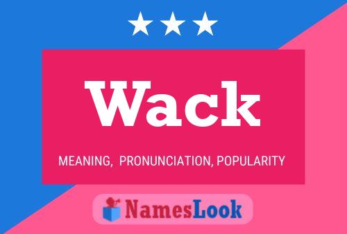 ملصق اسم Wack