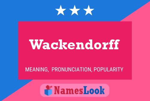 ملصق اسم Wackendorff