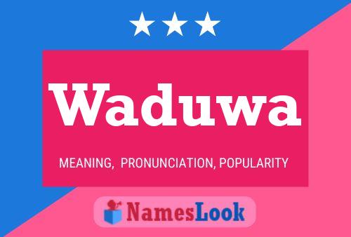 ملصق اسم Waduwa