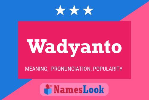 ملصق اسم Wadyanto