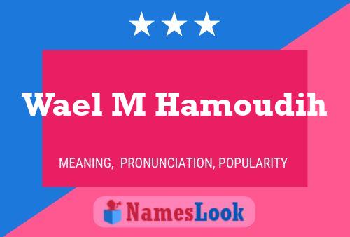 ملصق اسم Wael M Hamoudih