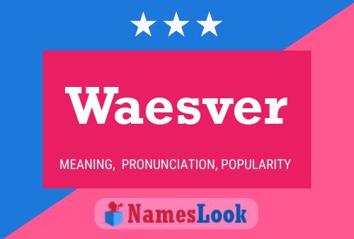 ملصق اسم Waesver