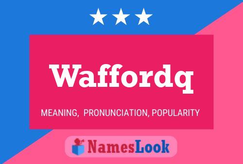 ملصق اسم Waffordq