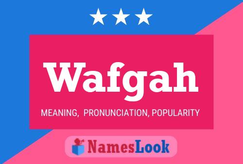 ملصق اسم Wafgah