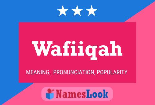 ملصق اسم Wafiiqah