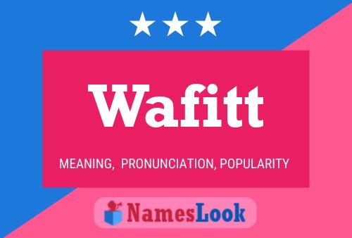 ملصق اسم Wafitt