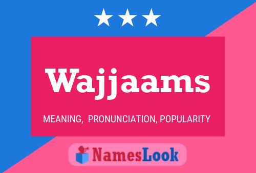 ملصق اسم Wajjaams