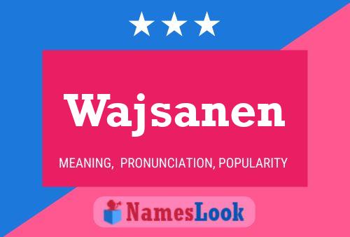 ملصق اسم Wajsanen