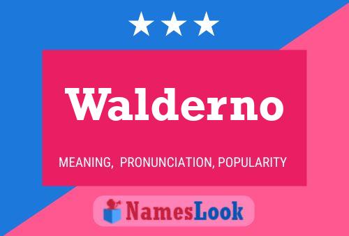 ملصق اسم Walderno