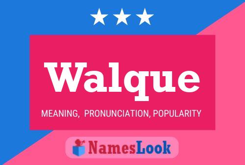 ملصق اسم Walque