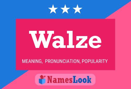 ملصق اسم Walze