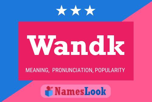 ملصق اسم Wandk