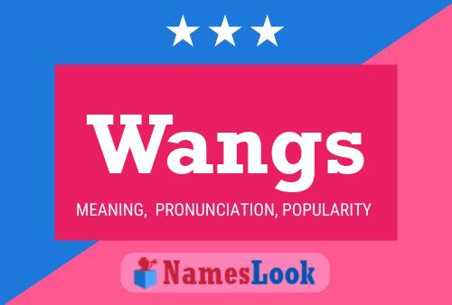 ملصق اسم Wangs