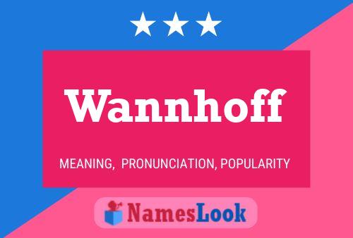 ملصق اسم Wannhoff