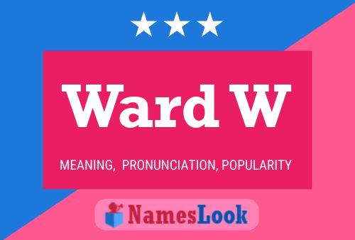 ملصق اسم Ward W