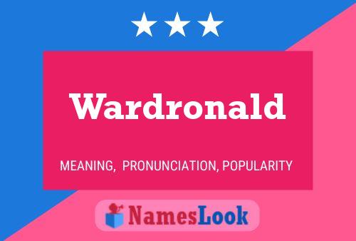 ملصق اسم Wardronald