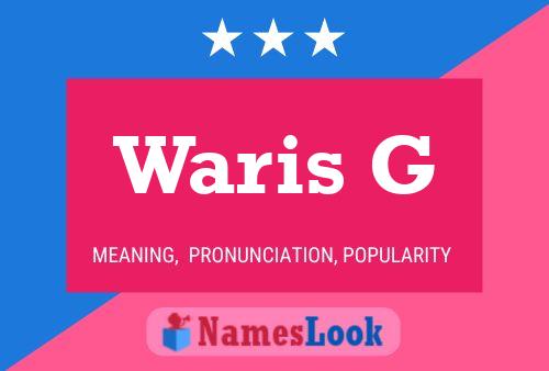 ملصق اسم Waris G