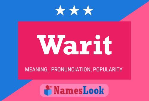 ملصق اسم Warit