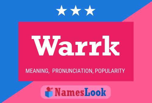 ملصق اسم Warrk