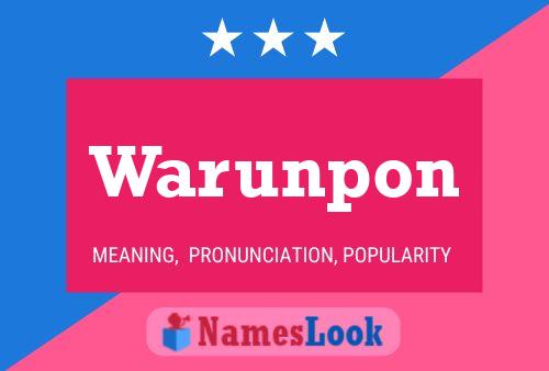 ملصق اسم Warunpon