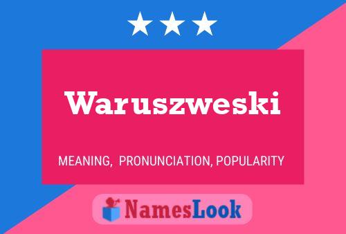 ملصق اسم Waruszweski