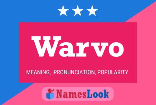 ملصق اسم Warvo