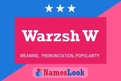 ملصق اسم Warzsh W