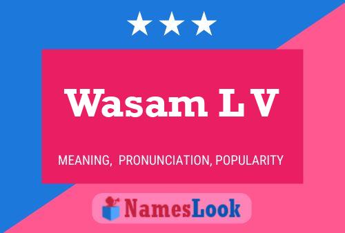 ملصق اسم Wasam L V