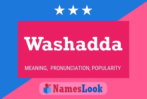 ملصق اسم Washadda