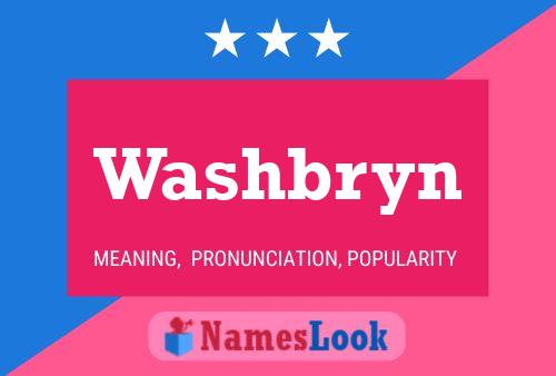 ملصق اسم Washbryn