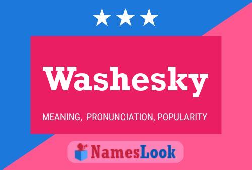 ملصق اسم Washesky