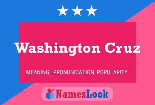 ملصق اسم Washington Cruz