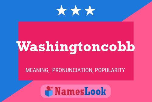 ملصق اسم Washingtoncobb