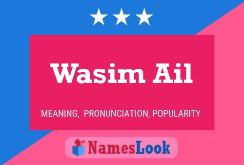 ملصق اسم Wasim Ail