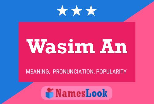 ملصق اسم Wasim An